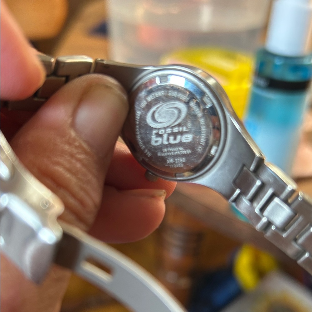 Fossil Silver and Blue Women's Watch - Picture 3 of 4